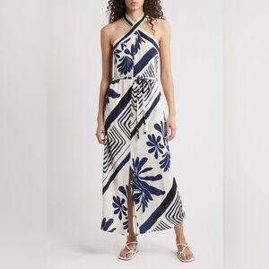 Nordstrom CIEBON Brynlee Halter Dress NWT Sold Out! Farm Rio Vibes 😍😍